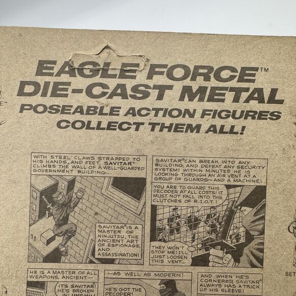 1981 Eagle Force RIOT SAVITAR the Assassin - NEW - Picture 12 of 14